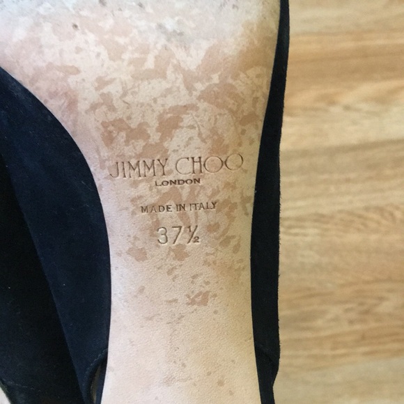 Jimmy Choo Suede Slingback Pumps - Picture 6 of 10